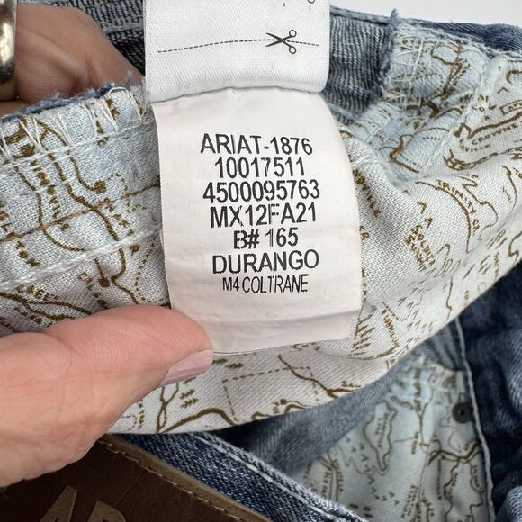 Ariat M4 Coltrane Jeans Men 36x36 Durango Relaxed Boot Cut Blue Western - Picture 15 of 16